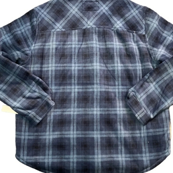 WP π¦WEATHERPROOF BOYS FLEECE SHIRT JACKET BLUE & BROWN SZ. 10/12 & 14/16 ππ€ - Picture 4 of 16